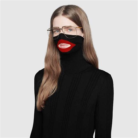 gucci's balaclava sweater|is gucci black.